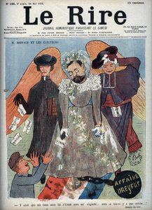 Affaire Dreyfus - M. Reinach et les électeurs - Couverture du magazine satirique 