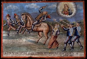 Ex-voto sicilien : « La comtesse Ursino enlevée vient d