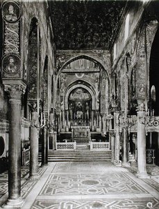 Vue intérieure de la nef - Sicilian School