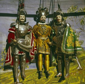 Les Pupi ou marionnettes siciliennes du 19ème siècle.