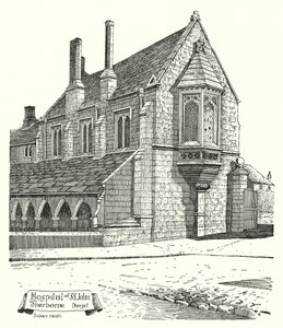 Hôpital Saint-Jean, Sherborne, Dorset (gravure)