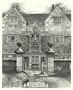 North Side, Hungerford Almshouses, Corsham - Sidney Heath
