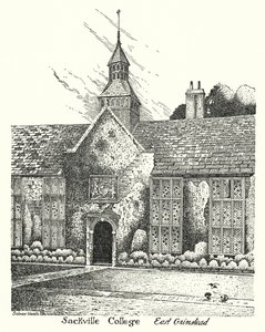 Sackville College, East Grinstead (gravure) - Sidney Heath