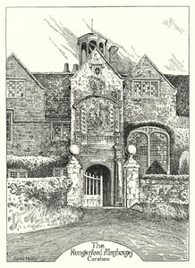 Les hospices de Hungerford, Corsham (gravure) - Sidney Heath