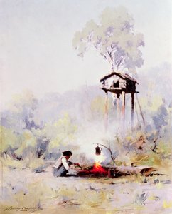 Feu de camp - Sidney Laurence