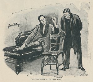 Un chapeau en feutre très usé, 1892 - Sidney Paget
