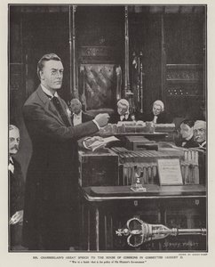 Discours de Joseph Chamberlain sur la guerre des Boers à la Chambre des communes le 2 août 1901 - Sidney Paget