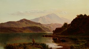Pêche sur le lac - Sidney Richard Percy