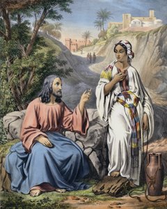 Christ et la femme de Samarie au puits de Jacob - Siegfried Detler Bendixen