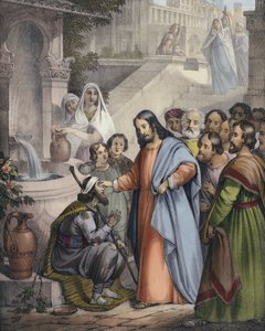 Jésus rend la vue à un aveugle-né - Siegfried Detler Bendixen