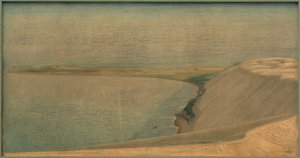 Paysage de dunes hautes