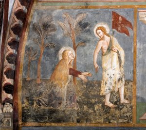 Noli me tangere (Ne me touche pas). Fresque de l