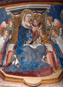 Vierge et Enfant (détail) - Fresque de l