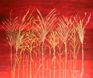 Herbes au crépuscule