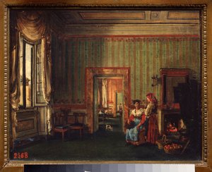 Intérieur de la maison du prince Alexandre Galitzine à Rome (Italie) - Silvestr Fedosievich Shchedrin