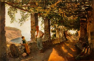 Une terrasse au bord de la mer - Sil