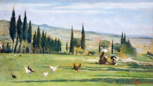 Paysage de Gabbro, par Silvestro Lega (1826-1895) - Silvestro Lega