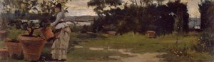 Jardin à Bellariva, vers 1884 - Silvestro Lega