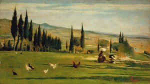 Paysage autour de la ville de Gabbro