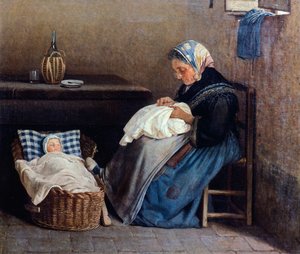 La grand-mère - Silvestro Lega