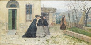 La visite - Silvestro Lega