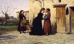 Visite à la petite fille - Silvestro Lega