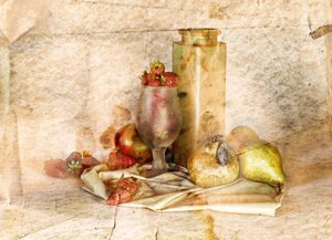 Nature morte vintage aux fruits - Silvia Simonato