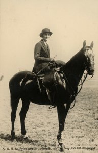 Princesse Yolanda de Savoie (1901-1986), comtesse de Bergolo, cheval