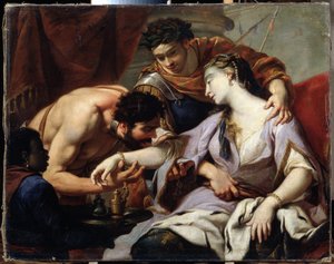 Reine et esclave - Simon (circle of) Vouet