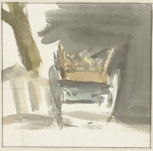 Charrette paysanne, vue de dos - Simon Andreas Krausz