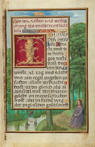 Rand mit Christus in der Wüste - Simon Bening