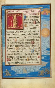 Rand mit der Anbetung des Namens Jesu - Simon Bening