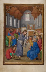 Le Christ lavant les pieds des apôtres - Simon Bening