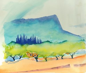 Amandes, Pollença, 2016 (aquarelle)