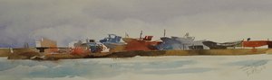 Chantier marin 2008 (aquarelle) - Simon Fletcher