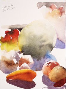 Fruit, Aschau, 2000 (aquarelle) - Simon Fletcher