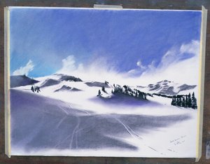 Haute-Savoie, Fevrier, 2006 (mixed media) - Simon Fletcher