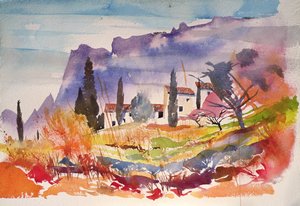 Le Caroux, France (aquarelle)