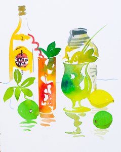 Mojito  Cuba Libre, 2016 (aquarelle)