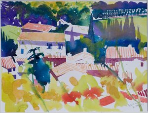 Soleil en Mai, 2009 (watercolour) - Simon Fletcher
