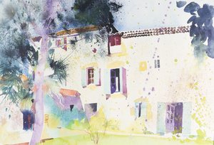 La maison Bourdic, 2003 (aquarelle) - Simon Fletcher