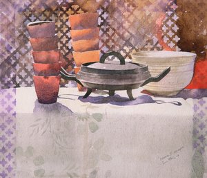 Xema Espagne, 2000 (aquarelle) - Simon Fletcher