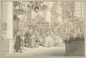 Baptême du prince Guillaume V, 1748 - Simon Fokke