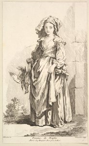 Femme de Naples, du Recueil de diverses figures étrangères inventées par F. Bouc...