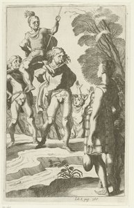 Brinio brandi sur un bouclier - Simon Frisius