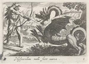 Hercule tue le dragon Ladon - Simon Frisius