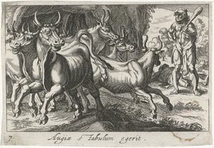 Hercule garde le troupeau de Géryon - Simon Frisius