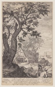Paysage avec une ferme - Simon Frisius