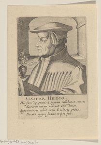 Portrait de Caspar Hedio - Simon Frisius