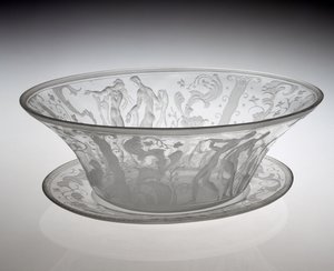 Bol de centre de table, conçu en 1920, fabriqué en 1929 - Simon Gate